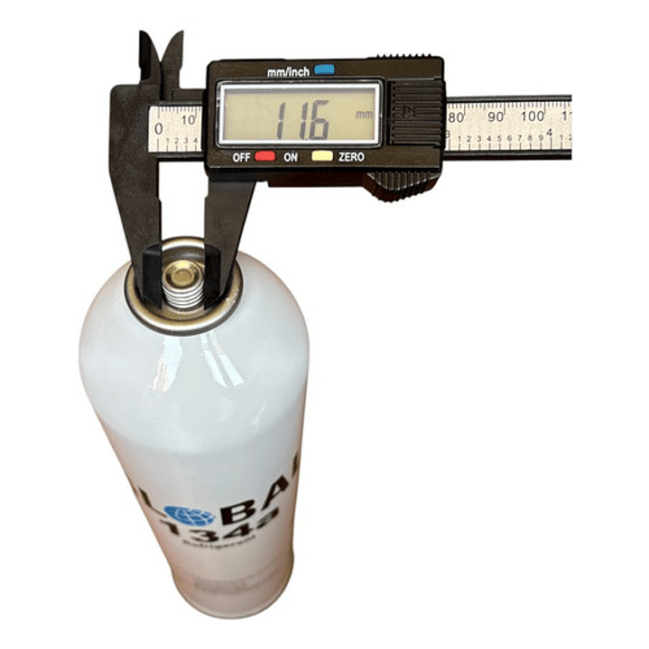 Bombona Refrigerante R134 900 Gramos Con Llave Para Aire 2