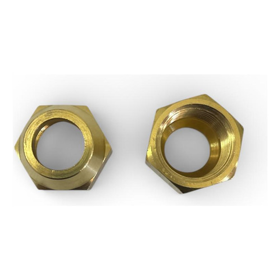 Tuerca Flare 1/2 (12.7mm) Tubería Cobre Refrigeración (1 Un) 1