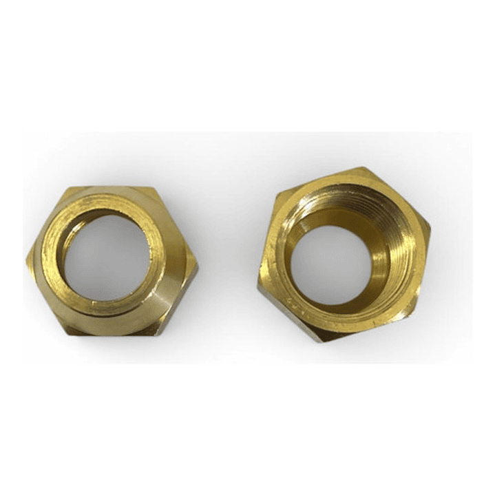 Tuerca Flare 1/2 (12.7mm) Tubería Cobre Refrigeración (1 Un) 1