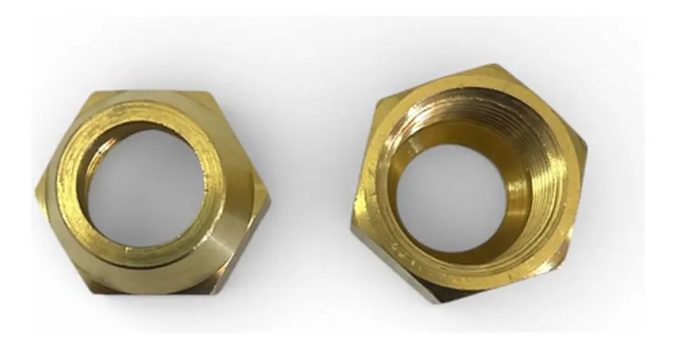 Tuerca Flare 1/2 (12.7mm) Tubería Cobre Refrigeración (1 Un) 1