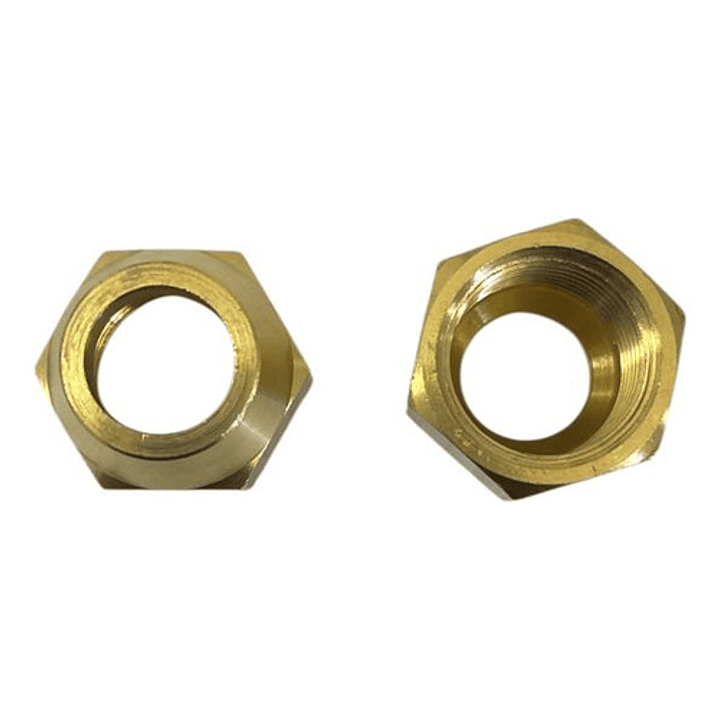 Tuerca Flare 1/2 (12.7mm) Tubería Cobre Refrigeración (1 Un) 2