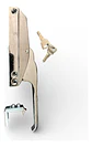 Picaporte Cerrojo Con Llave Hs-1250a Para Refrigeracion - Miniatura 1