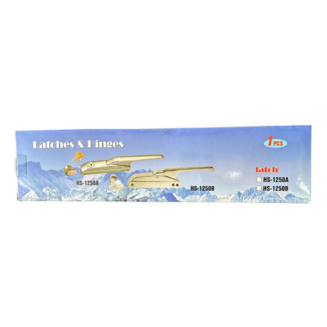 Picaporte Cerrojo Con Llave Hs-1250a Para Refrigeracion 5