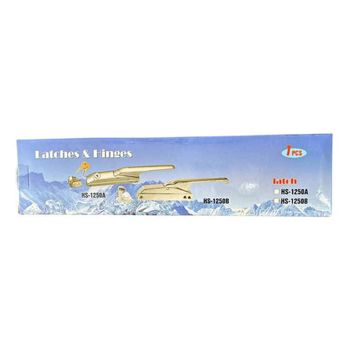 Picaporte Cerrojo Con Llave Hs-1250a Para Refrigeracion 5