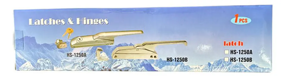Picaporte Cerrojo Con Llave Hs-1250a Para Refrigeracion 5