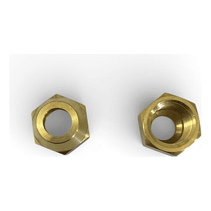 Tuerca Flare 3/8 (9.5mm) Tubería Cobre Refrigeración (1 Un)