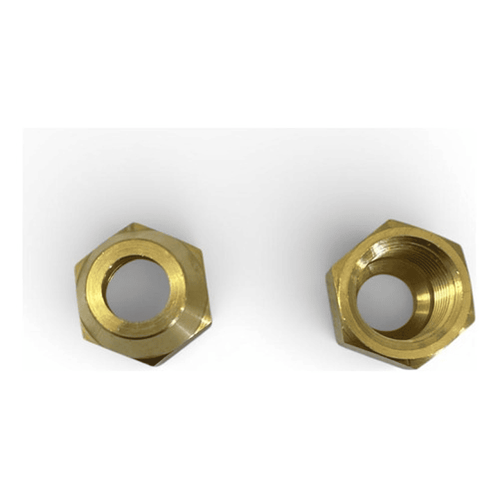 Tuerca Flare 3/8 (9.5mm) Tubería Cobre Refrigeración (1 Un) 1