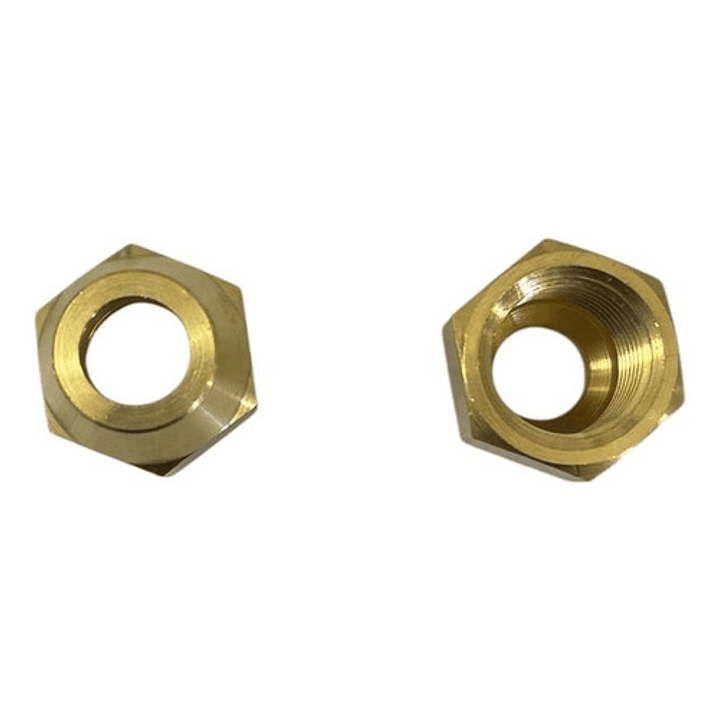 Tuerca Flare 3/8 (9.5mm) Tubería Cobre Refrigeración (1 Un) 3