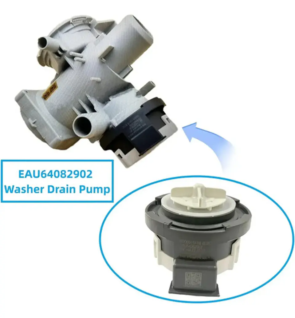 Repuesto Bomba Desague Lavadora LG Carga Frontal Eau64082902 3