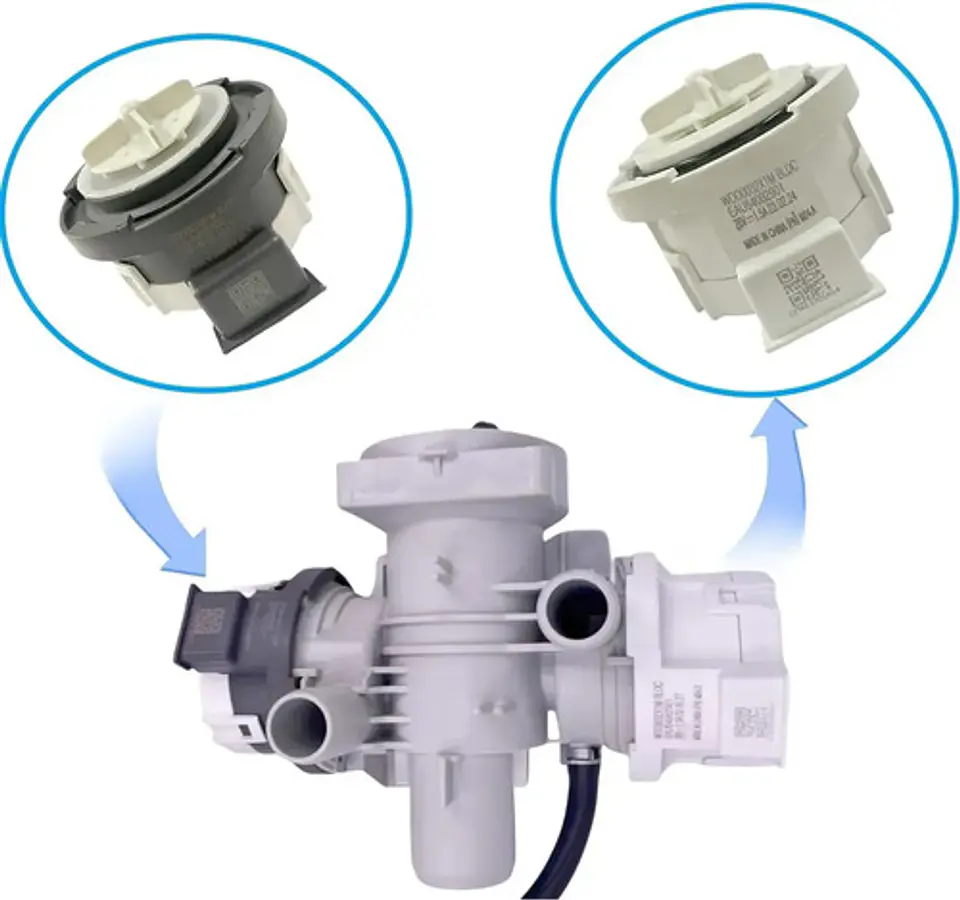 Repuesto Bomba Desague Lavadora LG Carga Frontal Eau64082902 4