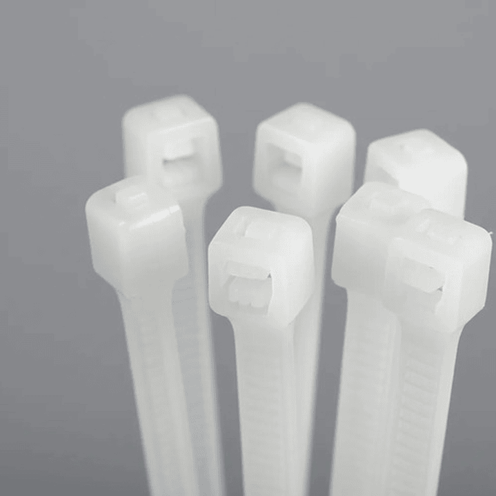 Amarras Plasticas Inoxcrom 20 Cm Bolsa De 100 Amarras Blanca 4