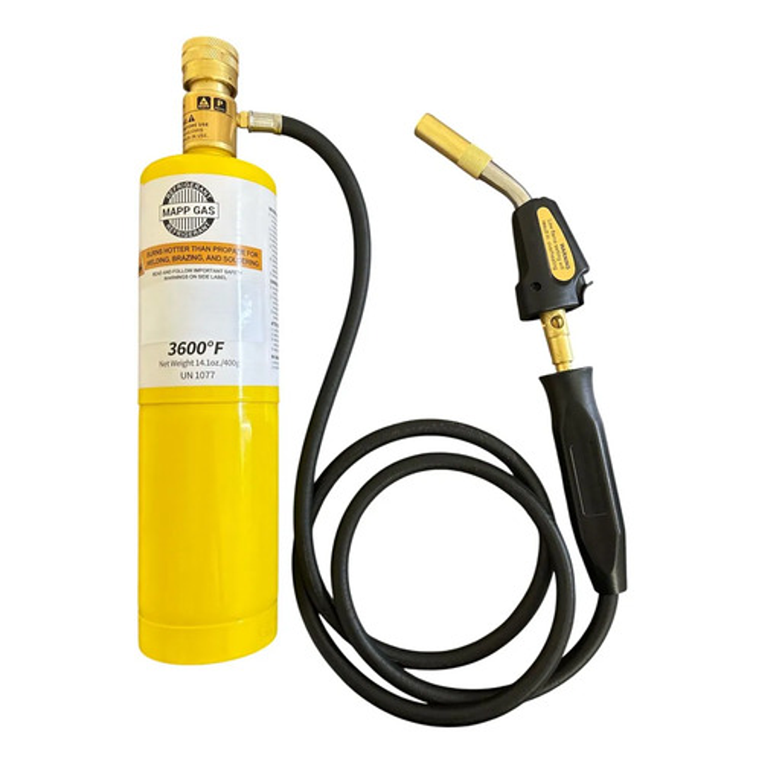 Soplete Con Chispero Y Manguera Para Soldar (negro) + Mapp 1