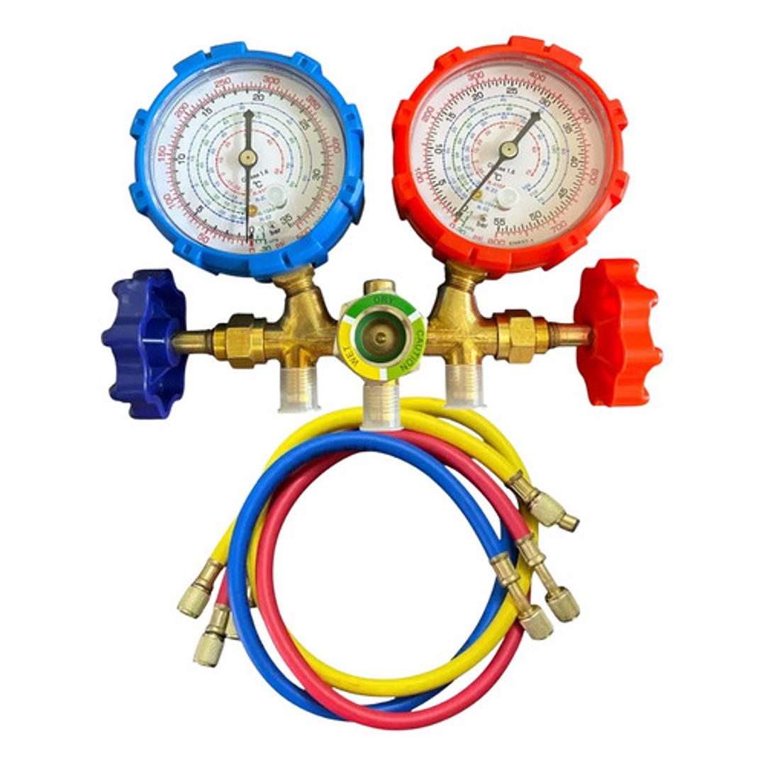 Bomba De Vacio 3 Cfm Vp125 + Manometro De Refrigeracion 3