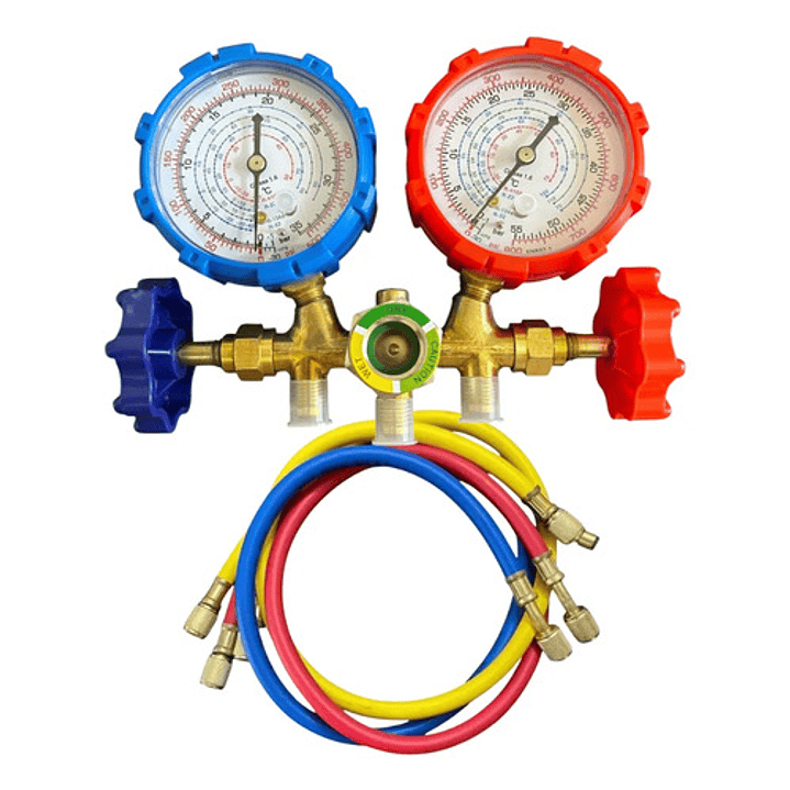 Bomba De Vacio 3 Cfm Vp125 + Manometro De Refrigeracion 3