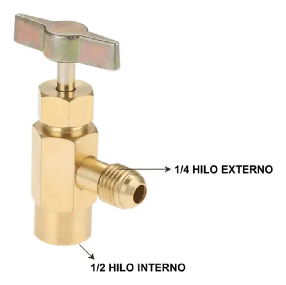 Bombona Gas R134 De 1 Kilo Con Llave (refrigerant) 5
