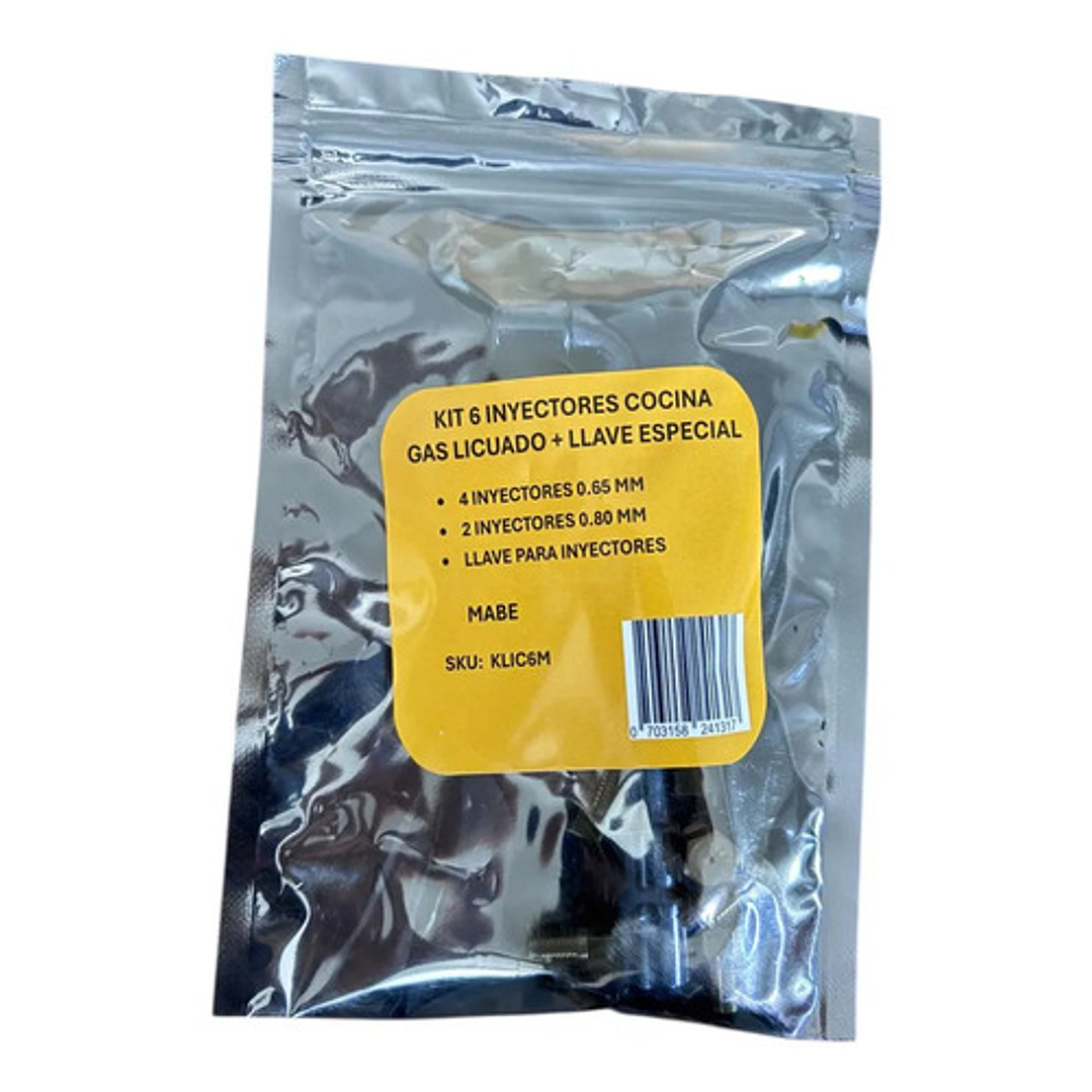 Inyectores + Llave Cocina Mabe Gas Licuado 3