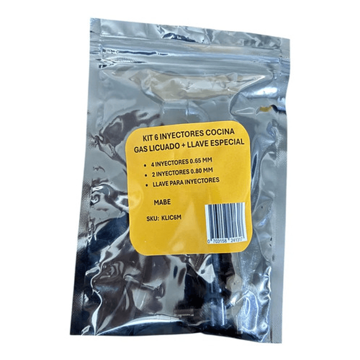 Inyectores + Llave Cocina Mabe Gas Licuado 3