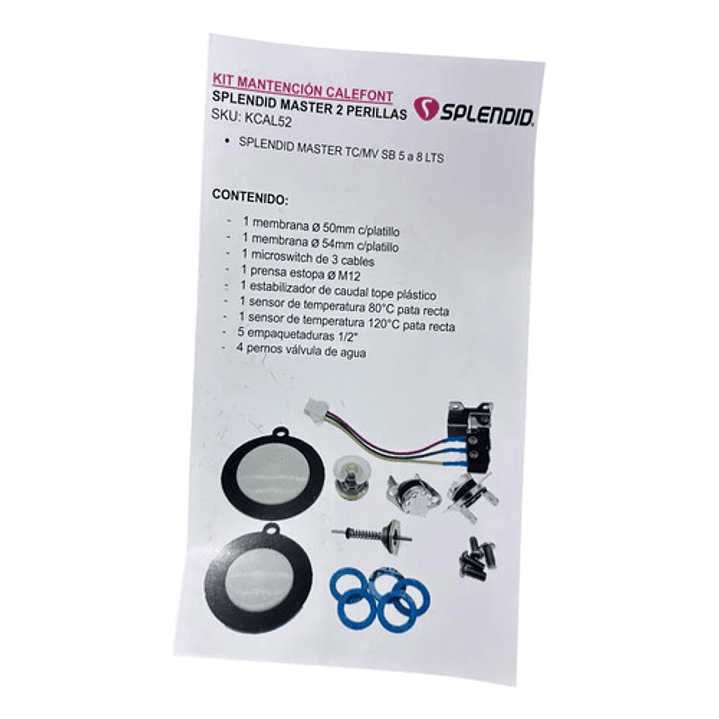 Kit De Mantencion Calefont Splendid Master 2 Perillas 5 A 8 3