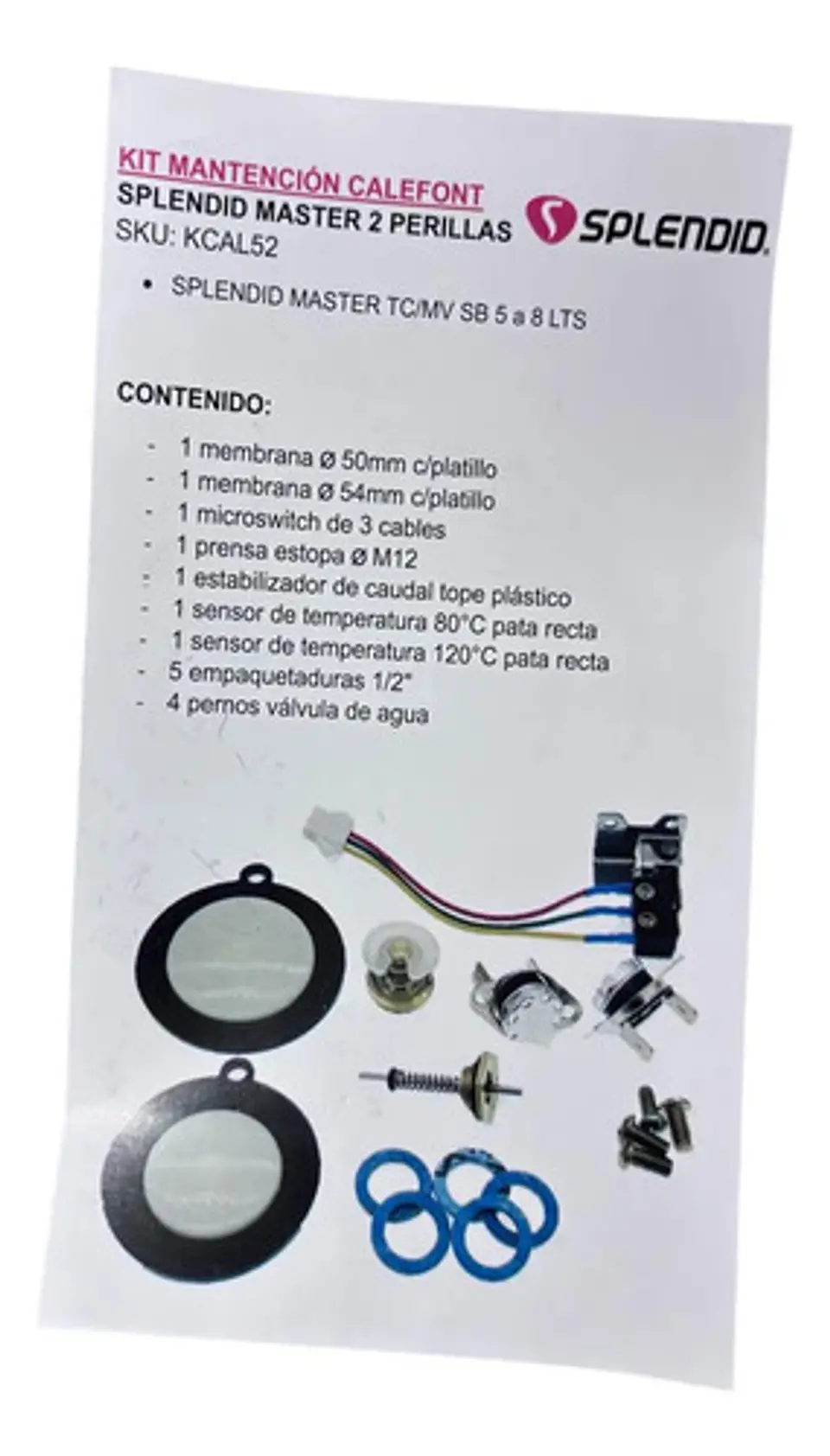 Kit De Mantencion Calefont Splendid Master 2 Perillas 5 A 8 3
