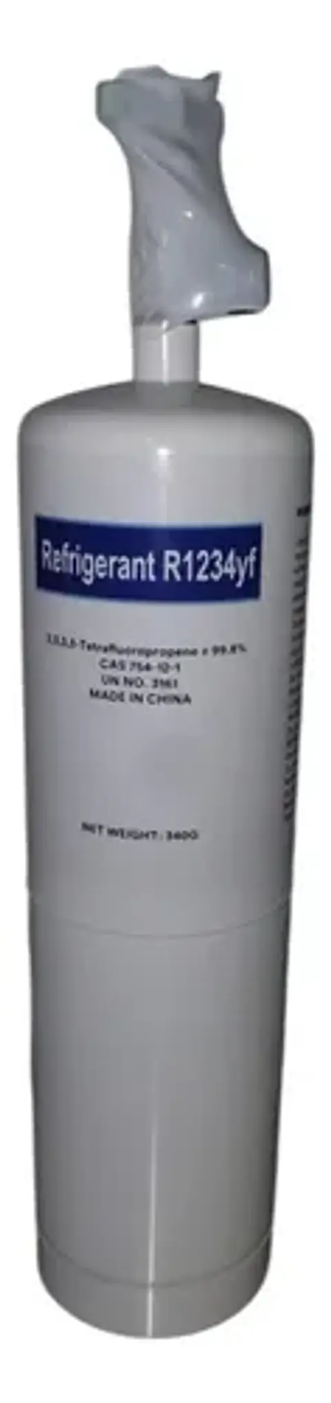 Botella Refrigerante R1234yf De 340gr Con Llave Para Auto