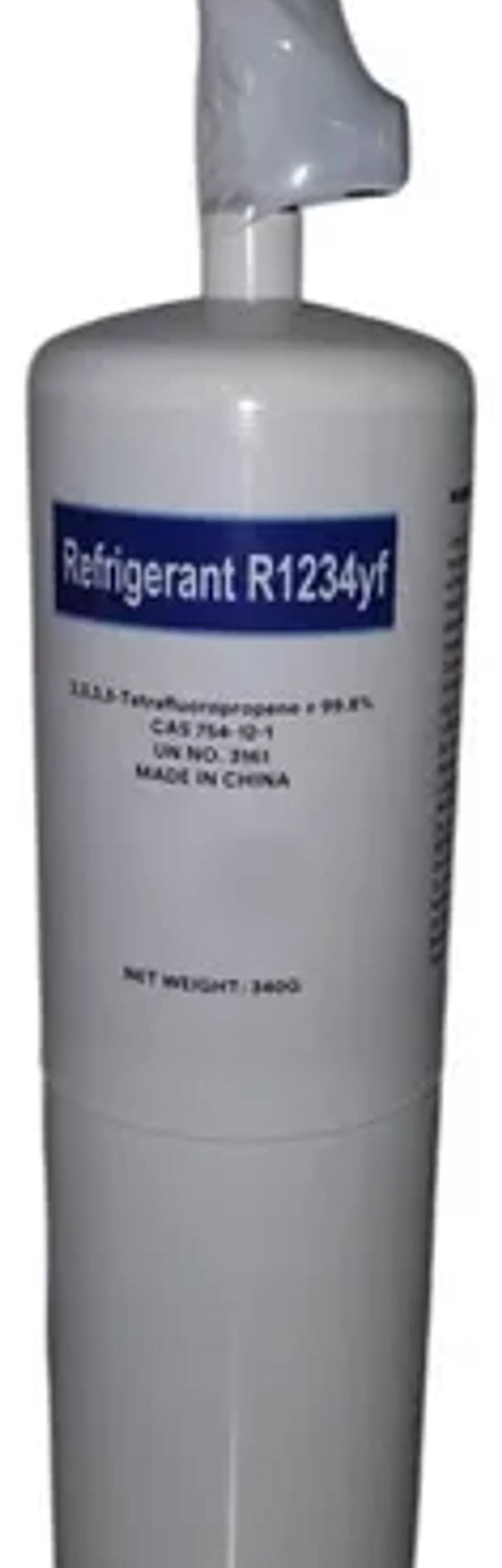 Botella Refrigerante R1234yf De 340gr Con Llave Para Auto 1