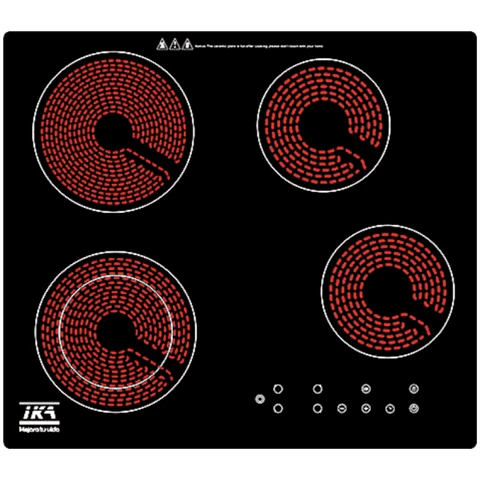 Encimera Electrica 4 Platos Vitroceramica Ika