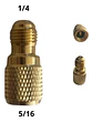 Adaptador De 5/16 A 1/4 (mangueras De R410 A R134a) - Miniatura 2