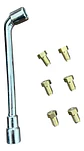 Inyectores + Llave Cocina Mabe Gas Natural (ver Medidas) - Miniatura 1