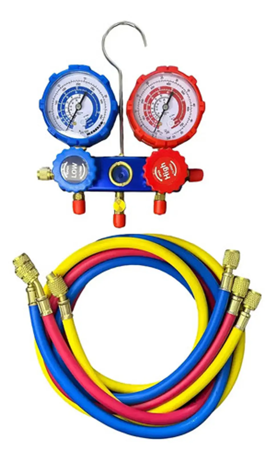 Bomba De Vacio 3cfm +manometro R410 Carga Aire Acondicionado 2