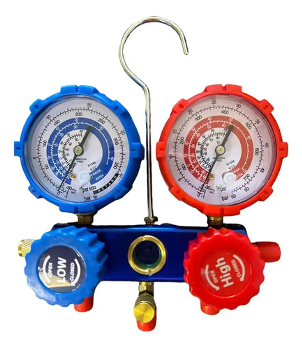 Bomba De Vacio 3cfm +manometro R410 Carga Aire Acondicionado 4