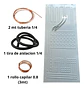 Placa Evaporadora 105x46/capilar0.8/2m Tuberia 1/4-aislacion - Miniatura 2
