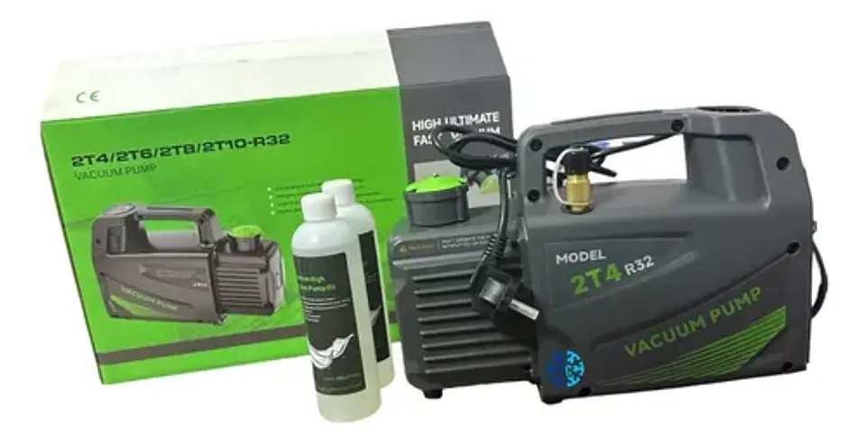 Kit De Bomba De Vacio 4 Cfm 2 Etapas R 32+manometro Digital 3