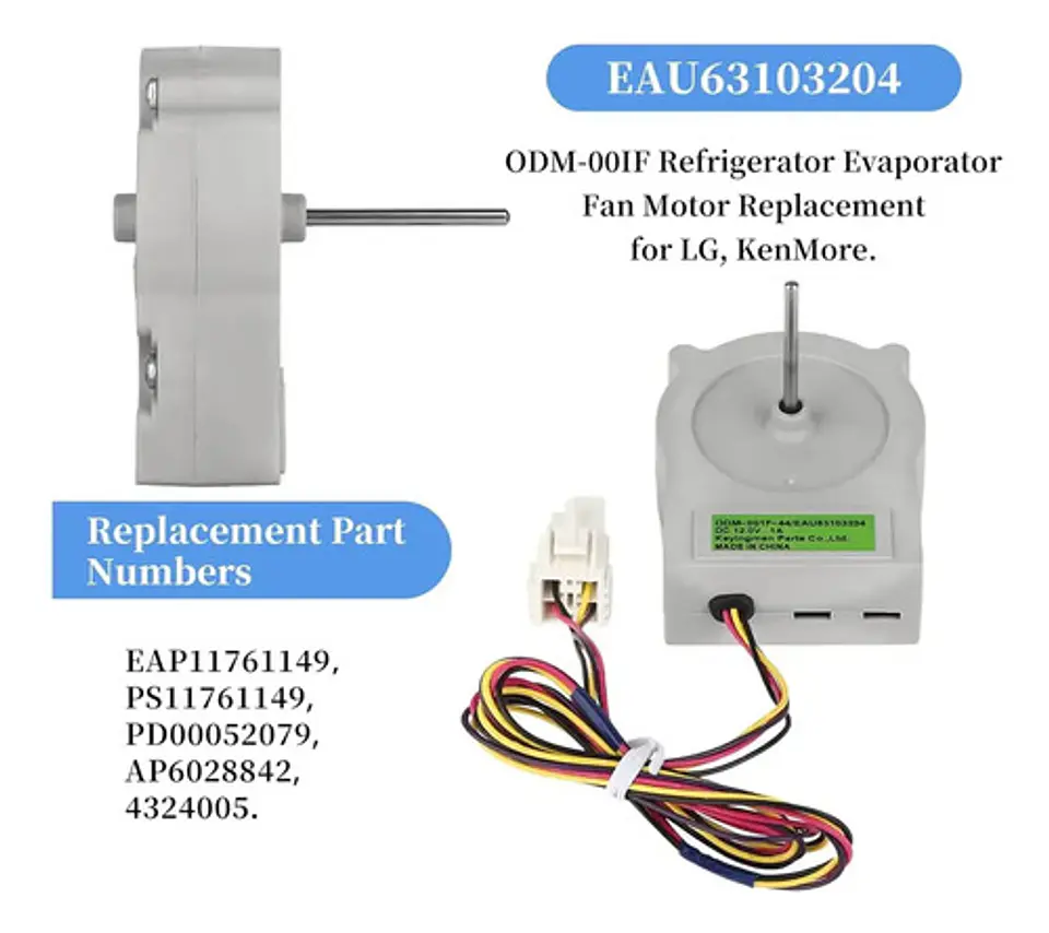 Ventilador Nf LG 12 Volt Eje 35mm 4 Cables (eau63103204 ) 5
