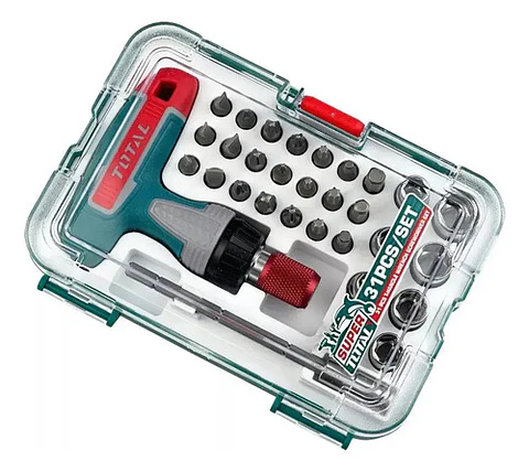 Juego De Destornilladores Con Llave Mango T 31 Pzas Total