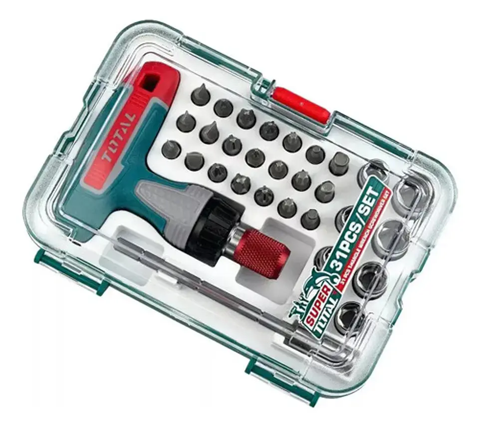 Juego De Destornilladores Con Llave Mango T 31 Pzas Total 1
