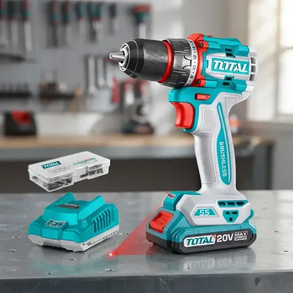 Taladro Inalámbrico 55nm 20v + Batería Y Cargador 3