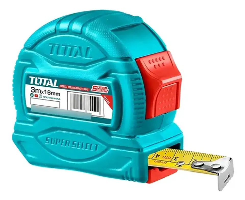 Cinta Huincha De Medir 3 Metros X 16mm Total Tmt34316 1