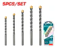 Kit Set Juego Brocas Para Concreto 5 Piezas Total Tacsd5055 - Miniatura 2