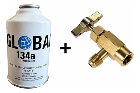 Botella R134-a 340 Gr Con Llave