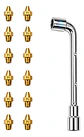 Kit 14 Inyectores Para Calefont Junkers Gas Licuado + Llave - Miniatura 1