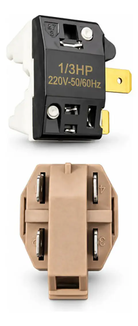 Kit Rele Ptc Y Térmico 1/3 Hp Para Compresor