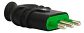 Enchufe Macho Volante 2p+t 10a Negro Fanton Certificado - Miniatura 5