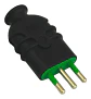 Enchufe Macho Volante 2p+t 10a Negro Fanton Certificado - Miniatura 7