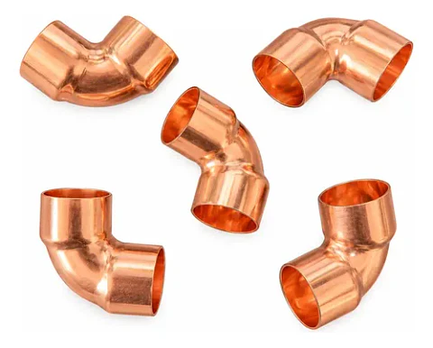 Codo De Cobre 5/8 Para Refrigeración (15.8mm) Pack 4 Unidades
