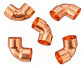 Codo De Cobre 5/8 Para Refrigeración (15.8mm) Pack 4 Unidades - Miniatura 1