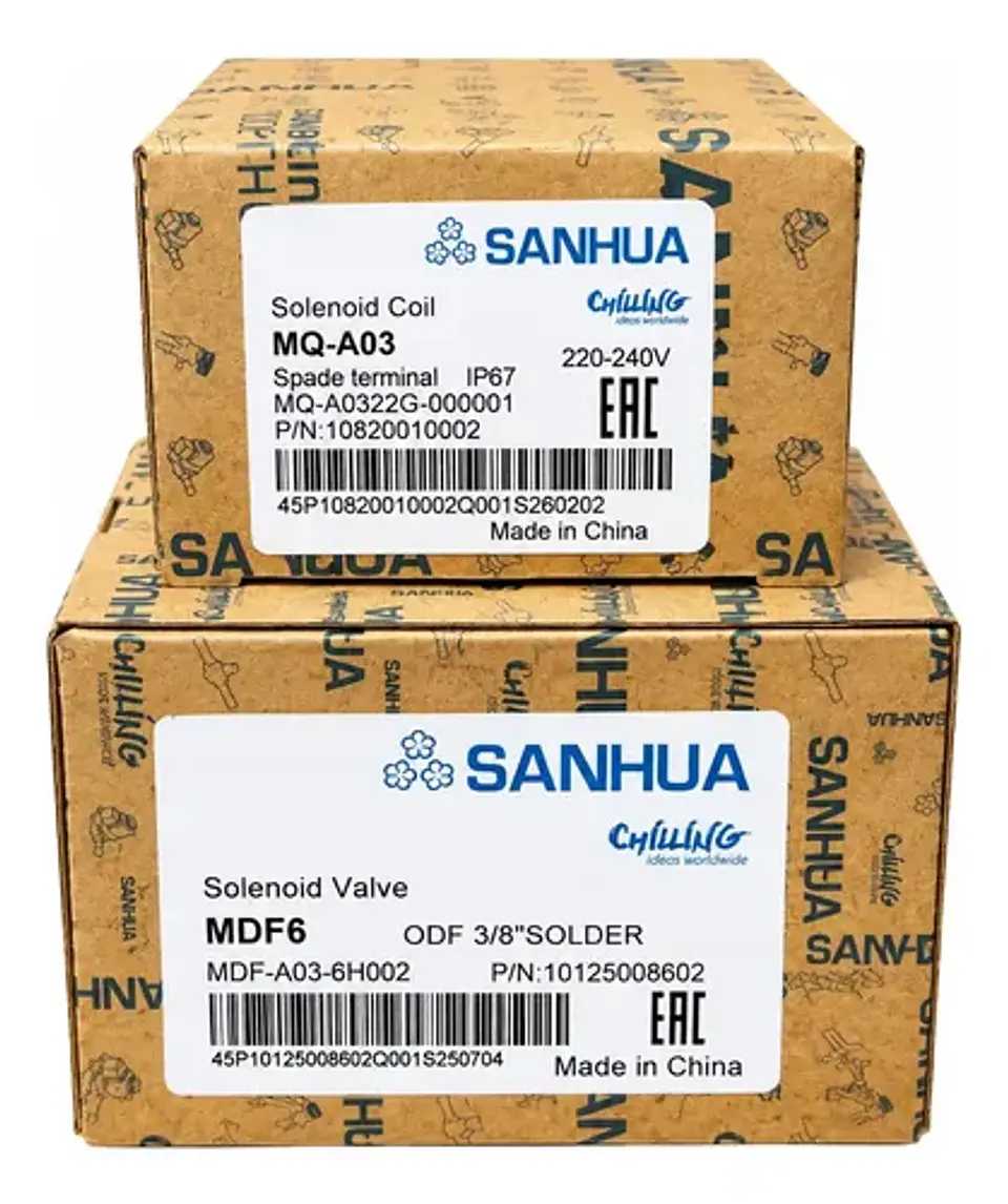 Válvula Solenoide Sanhua 3/8  Para Refrigeración 4