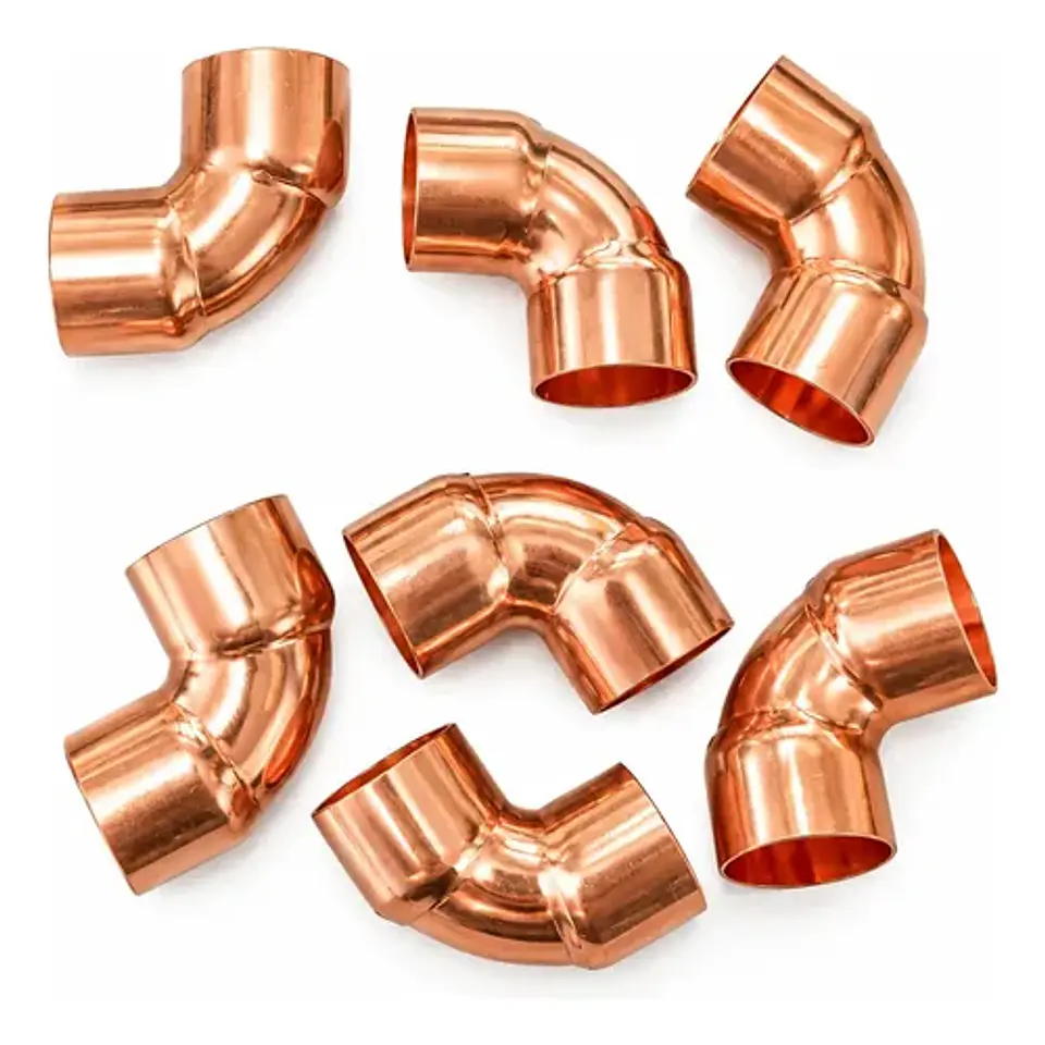 Codo De Cobre 1/2 Para Refrigeración (12.7mm) Pack 4 Unidades 1