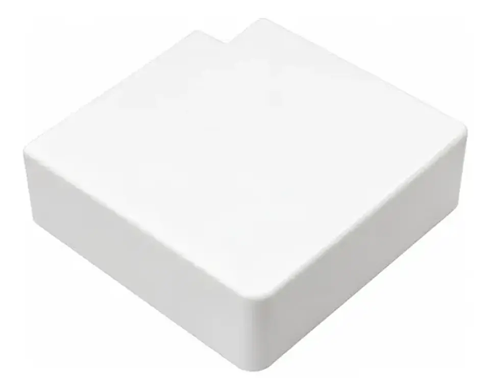 Tapa Angulo Plano Para Canaleta 100x50 Mm 3