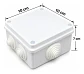 Caja Estanca Derivacion Pvc 100x100x70 - Miniatura 2
