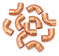 Codo De Cobre 3/8 Para Refrigeración (9.5mm) Pack 4 Unidades - Miniatura 3